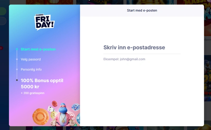 friday signup page